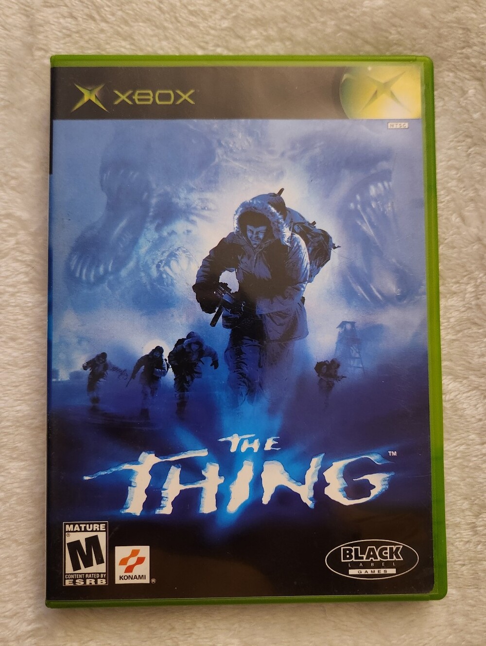 The Thing Xbox Game 🛸 Rare Black Label Horror - CIB w/ Manual & Case Carpenter